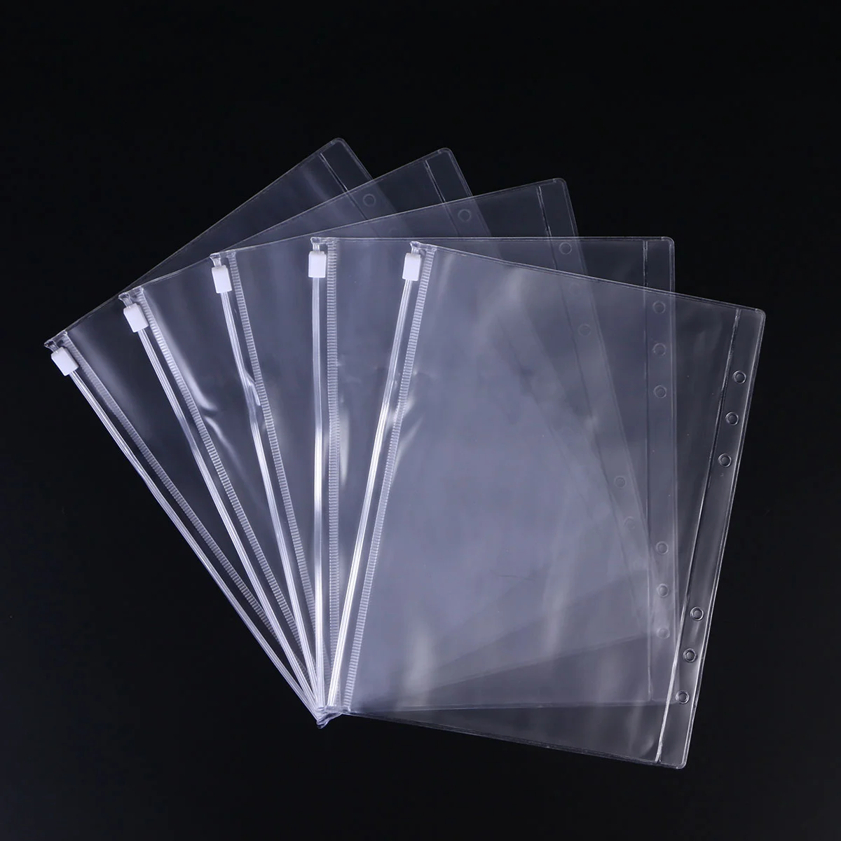 24pcs Zipper Pouches A5 Stationery Bag Clear Travel Bag Waterproof Document File Holder for Office Supplies
24pcs Zipper Pouches A5 Stationery Bag Clear Travel Bag Waterproof Document File Holder for Office Supplies