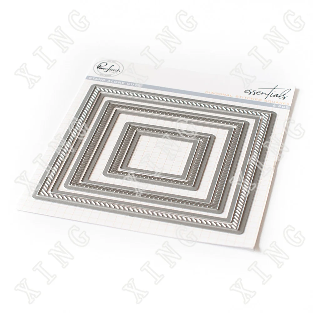 New Diagonal Stitched Squares Metal Cutting Dies for Diy Scrapbooking Crafts Stencils Maker Photo Album Template Handmade
New Diagonal Stitched Squares Metal Cutting Dies for Diy Scrapbooking Crafts Stencils Maker Photo Album Template Handmade