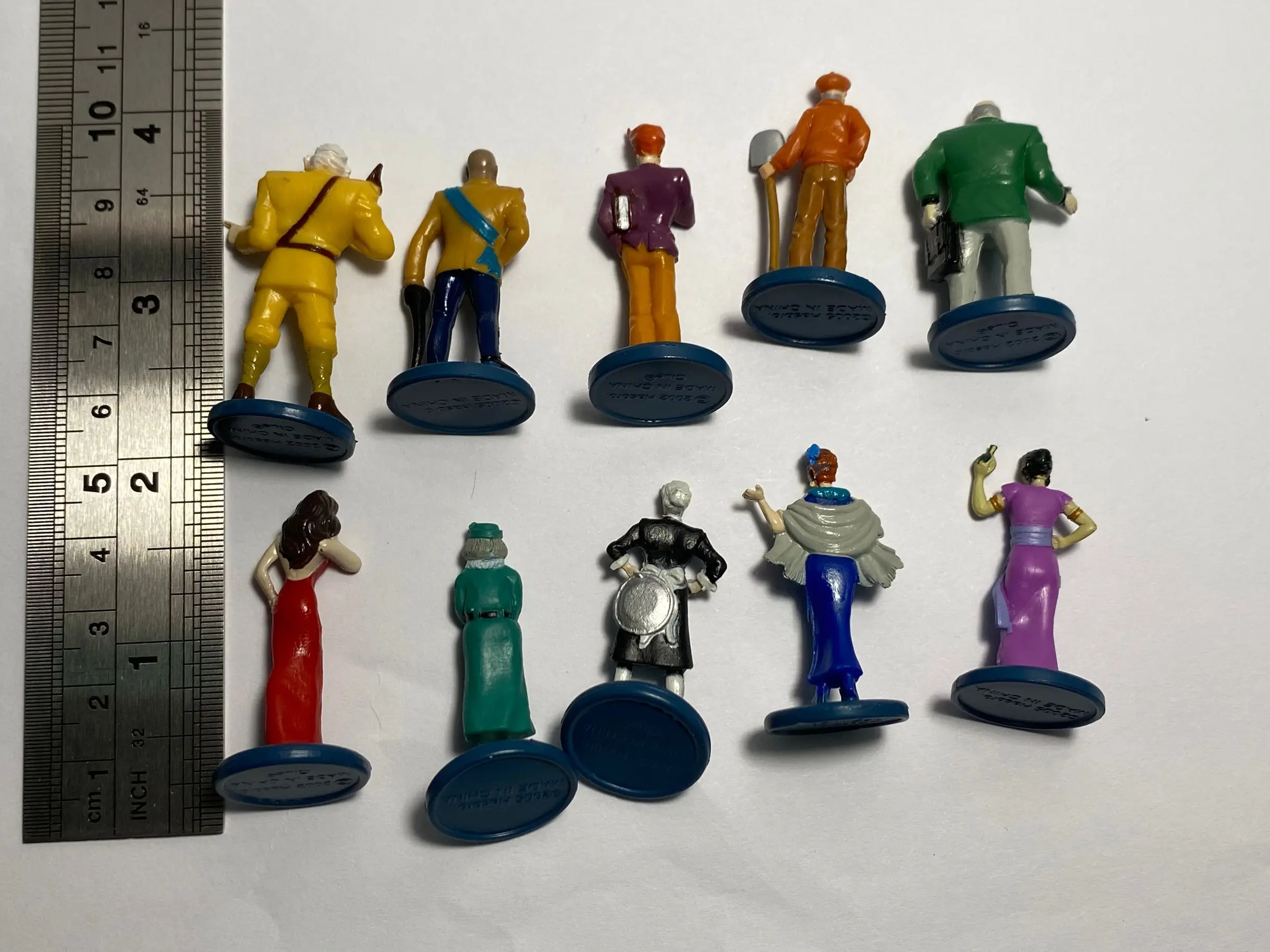 

Lot 10pcs Suspects Pieces Tokens Movers Characters Clue Game Figure Model mini People Miniatures Toy