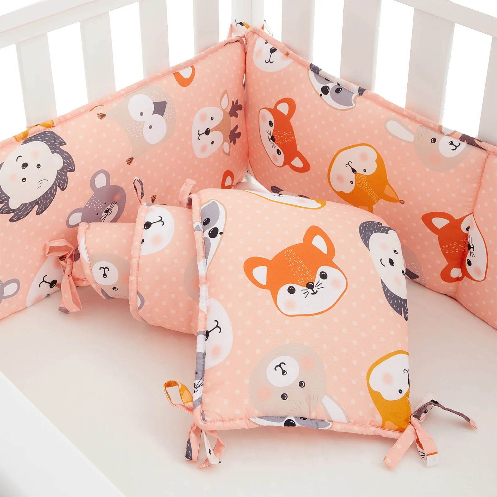 4pcs Crib Children Protective Pad Sets Cotton Lining Prevent Bumperless Crib Bedding Set For Baby Children Protective Lining
4pcs Crib Children Protective Pad Sets Cotton Lining Prevent Bumperless Crib Bedding Set For Baby Children Protective Lining