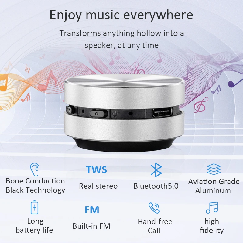 Динамик костной проводимости s, Bluetooth 5,0, вибрация, стерео аудио, цифровая TWS Беспроводная маленькая Портативная звуковая коробка, колонка ...
Динамик костной проводимости s, Bluetooth 5,0, вибрация, стерео аудио, цифровая TWS Беспроводная маленькая Портативная звуковая коробка, колонка ...