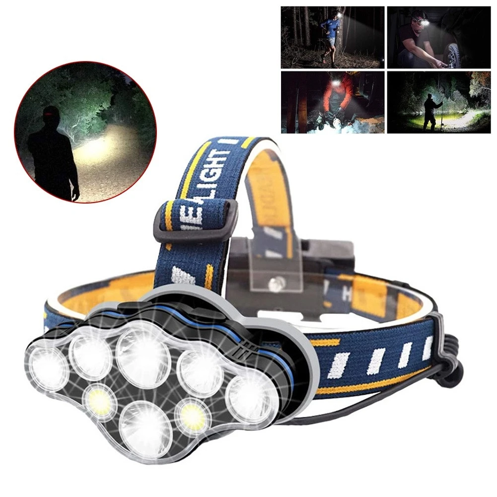 Rechargeable Headlamp 8 LED Headlamp Flashlight 6400 Lumens Fishing Headlight Outdoor Fishing Light Camping Head Lamp
Rechargeable Headlamp 8 LED Headlamp Flashlight 6400 Lumens Fishing Headlight Outdoor Fishing Light Camping Head Lamp