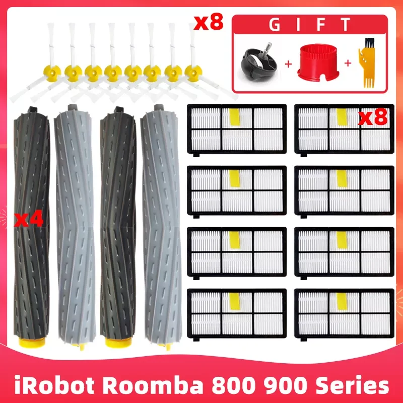 Основная боковая щетка Hepa-фильтр для iRobot Roomba 800 900 серии 860 870 880 890 966 980 аксессуары
Основная боковая щетка Hepa-фильтр для iRobot Roomba 800 900 серии 860 870 880 890 966 980 аксессуары