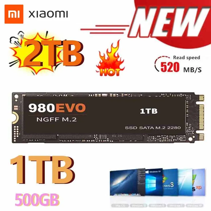 2022 Hot Selling Xiaomi Solid State Laptop Universal Hard Disk Desktop Spot M.2 SSD 2280 Solid State Drive 2TB 100% Original
2022 Hot Selling Xiaomi Solid State Laptop Universal Hard Disk Desktop Spot M.2 SSD 2280 Solid State Drive 2TB 100% Original