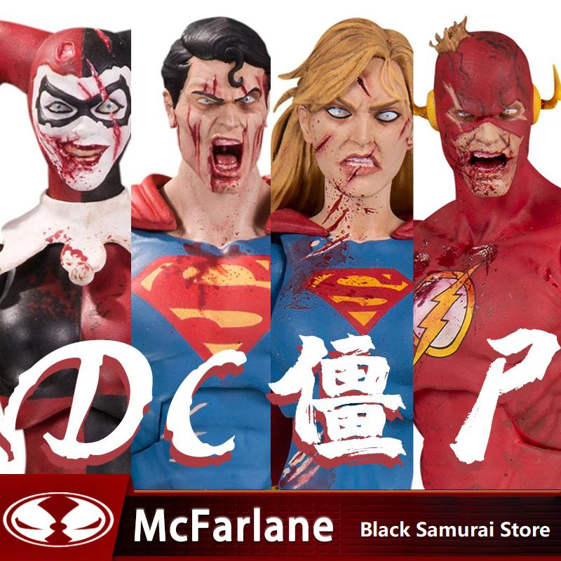 McFarlane прямая DC Comics dостановился зомби Супермен флэш Харли Квинн 7 дюймов Коллекционная аниме экшн-фигурка модели игрушки
McFarlane прямая DC Comics dостановился зомби Супермен флэш Харли Квинн 7 дюймов Коллекционная аниме экшн-фигурка модели игрушки