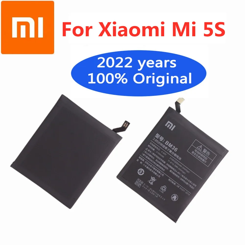 2022 Years 100% Xiao mi Original Battery For Xiaomi Mi 5S Mi5s 3200mAh BM36 Battery
2022 Years 100% Xiao mi Original Battery For Xiaomi Mi 5S Mi5s 3200mAh BM36 Battery