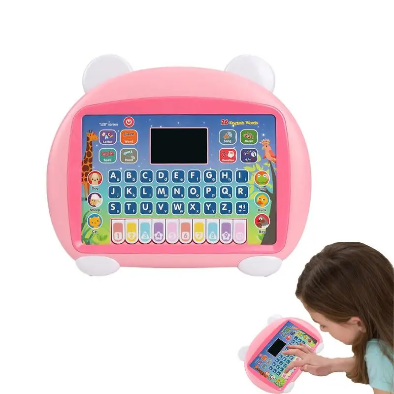 

Детский планшет, игрушки, электронная обучающая машина для детей, сенсорный Обучающий планшет с играми для изучения букв, чисел, музыки и слова