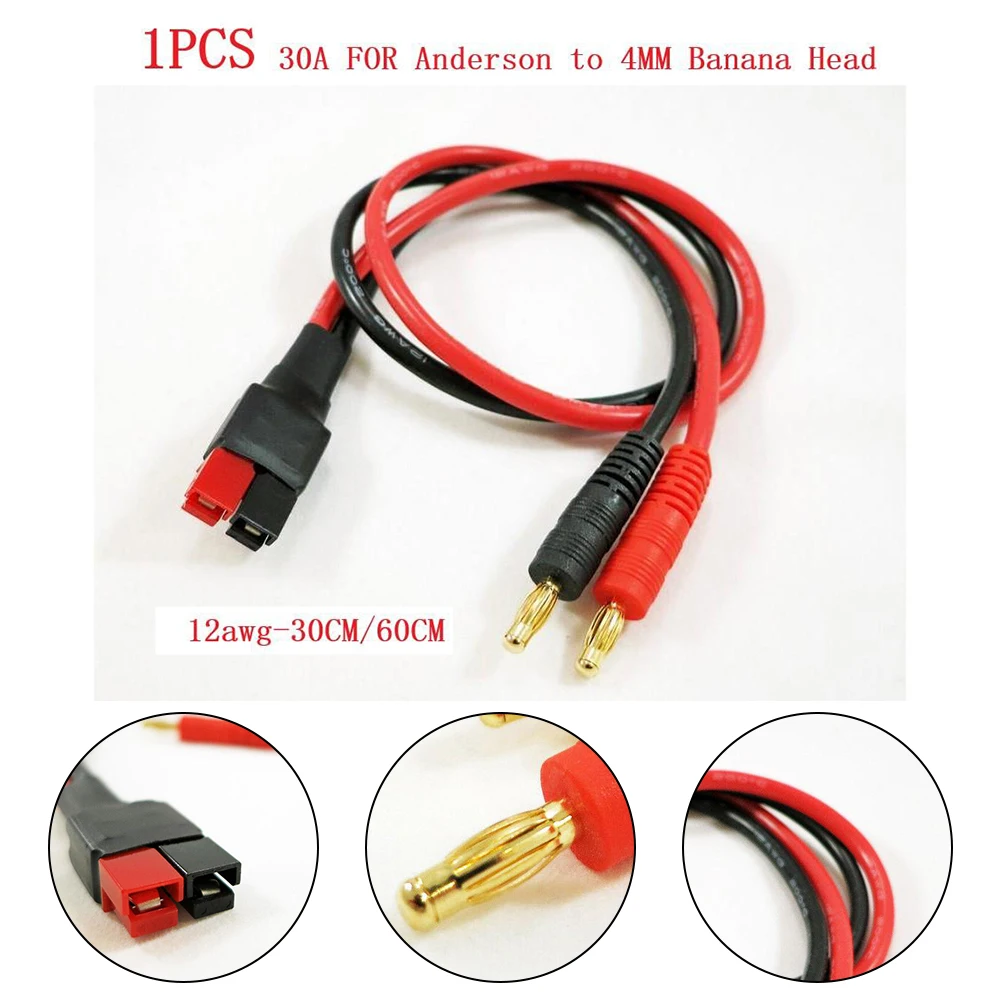 1pcs 30c/60cm Adapter Cable 30A For Anderson Plug Connector To 4mm Banana Plug 12awg Power Supply Cable Connectors
1pcs 30c/60cm Adapter Cable 30A For Anderson Plug Connector To 4mm Banana Plug 12awg Power Supply Cable Connectors