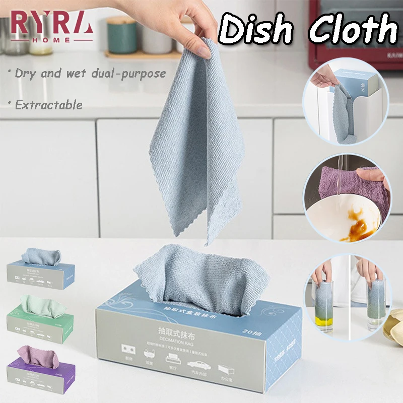 20pcs/box Dry And Wet Dual-purpose Kitchen Clean Dishcloth Extractable Strong Absorbent Household Cleaning Supplies Accessories
20pcs/box Dry And Wet Dual-purpose Kitchen Clean Dishcloth Extractable Strong Absorbent Household Cleaning Supplies Accessories