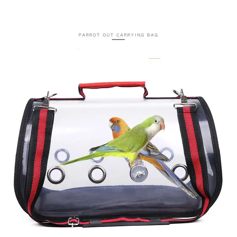 

Portable Transparent Pet Parrot Travel Space Capsule Breathable Carrier Bird Outdoor Bag Clear Backpack 360 Sightseeing Cage