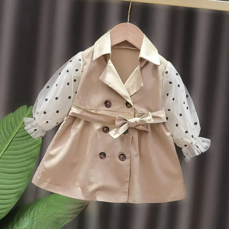 Mesh Patchwork Baby Girl Trench Coats Autumn New 2021 Puff Sleeved Slim Princess Children Kids Clothes Outwear Tops
Mesh Patchwork Baby Girl Trench Coats Autumn New 2021 Puff Sleeved Slim Princess Children Kids Clothes Outwear Tops