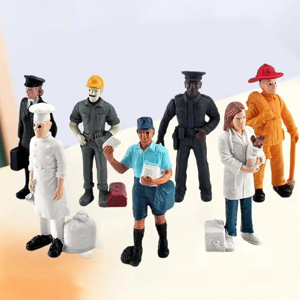 7Pcs/Set Solid Structure PVC Creative Baker Firefighter Policeman Landscape Figurine Mini Figurine for Entertainment
7Pcs/Set Solid Structure PVC Creative Baker Firefighter Policeman Landscape Figurine Mini Figurine for Entertainment