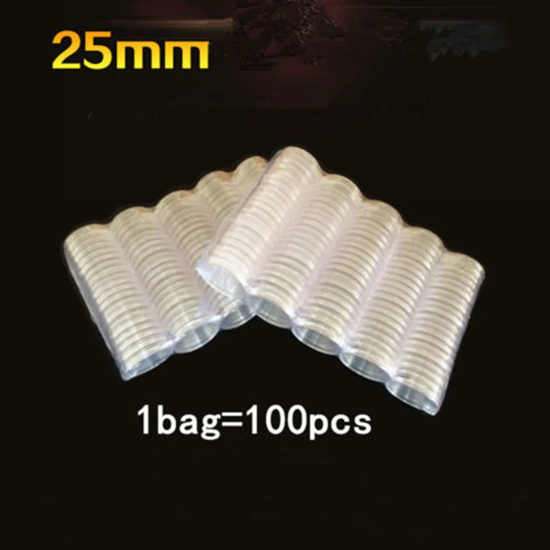 100pcs 25mm Coin Capsules Storage Box Clear Plastic Coin Cases Holders Protector Coin Capsules Storage
100pcs 25mm Coin Capsules Storage Box Clear Plastic Coin Cases Holders Protector Coin Capsules Storage