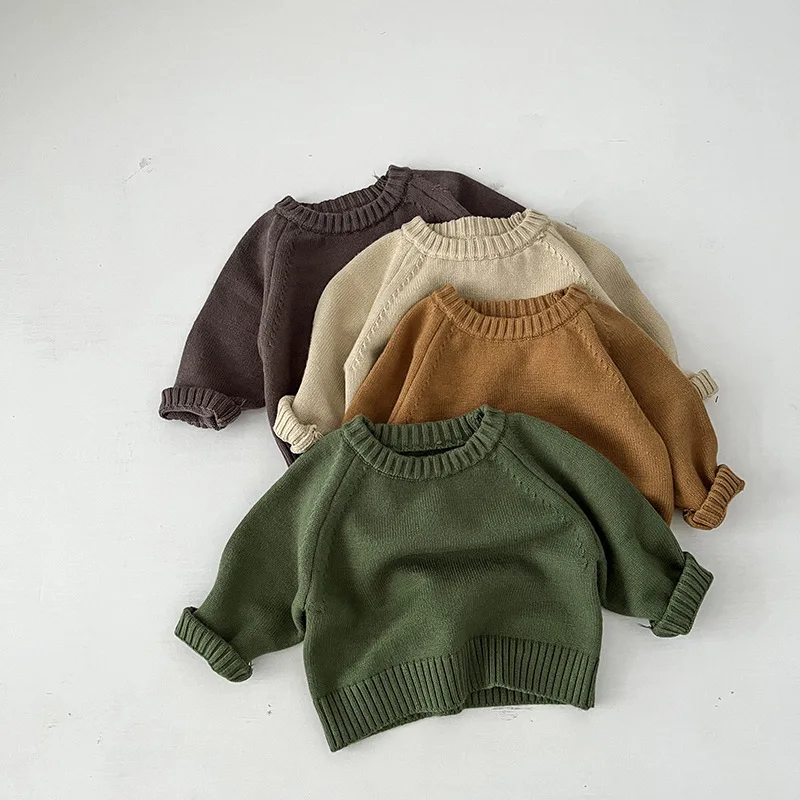 Winter Retro O-neck Sweater Boys Loose Pullover Knitwear Tops Kids Solid Thick Costume Infant Comfortable Clothing Girl Sweaters
Winter Retro O-neck Sweater Boys Loose Pullover Knitwear Tops Kids Solid Thick Costume Infant Comfortable Clothing Girl Sweaters