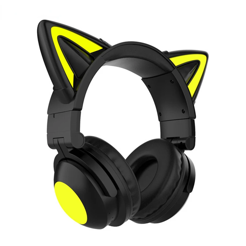 Cute Cat Ear Wireless Bluetooth Headphone 7.1 Stereo Music Gaming Headset Girls Kids Gift Earphone With Control light Microphone
Cute Cat Ear Wireless Bluetooth Headphone 7.1 Stereo Music Gaming Headset Girls Kids Gift Earphone With Control light Microphone