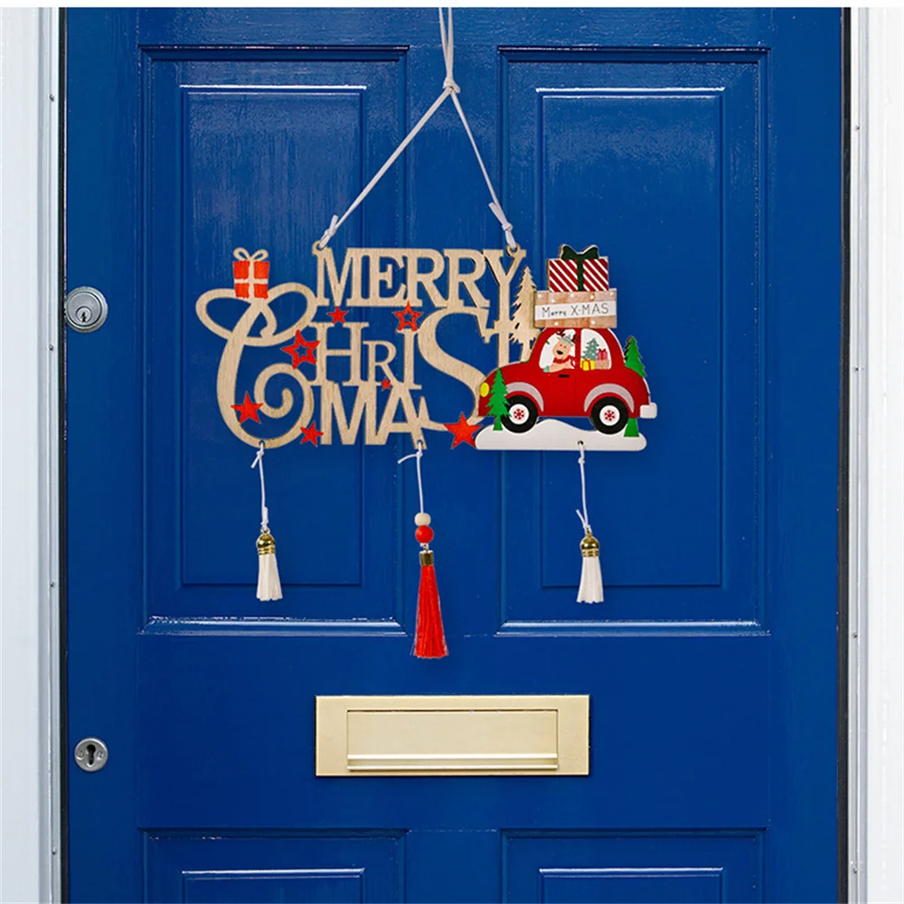 Christmas Atmosphere Home Decorations New Year 'S Party Wooden Lettered Doorplate Christmas Tree Pendant With Fringed
Christmas Atmosphere Home Decorations New Year 'S Party Wooden Lettered Doorplate Christmas Tree Pendant With Fringed