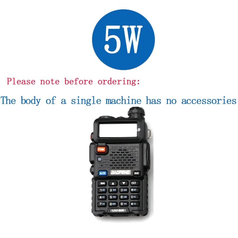 Hot 5W Baofeng UV-5R UV5R Body Only Walkie Talkie PTT Ham CB Two-Way Radio Multifunction U/VHF Dual Band Portable FM Transceiver
Hot 5W Baofeng UV-5R UV5R Body Only Walkie Talkie PTT Ham CB Two-Way Radio Multifunction U/VHF Dual Band Portable FM Transceiver
