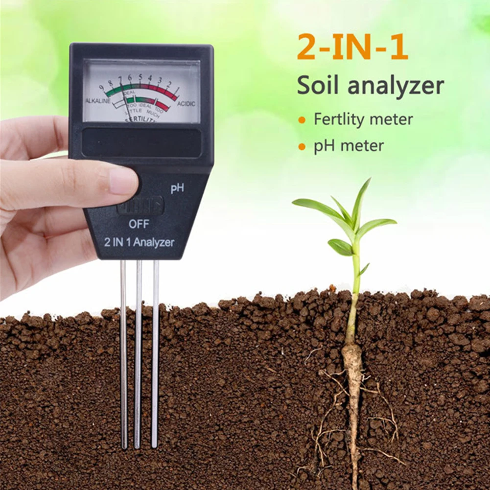 2 in-1 Soil PH Meter Soil Fertility Tester Plant Soil Detector Gardening Tool Kits for Indoor Outdoor Plant for Lawn Farm
2 in-1 Soil PH Meter Soil Fertility Tester Plant Soil Detector Gardening Tool Kits for Indoor Outdoor Plant for Lawn Farm