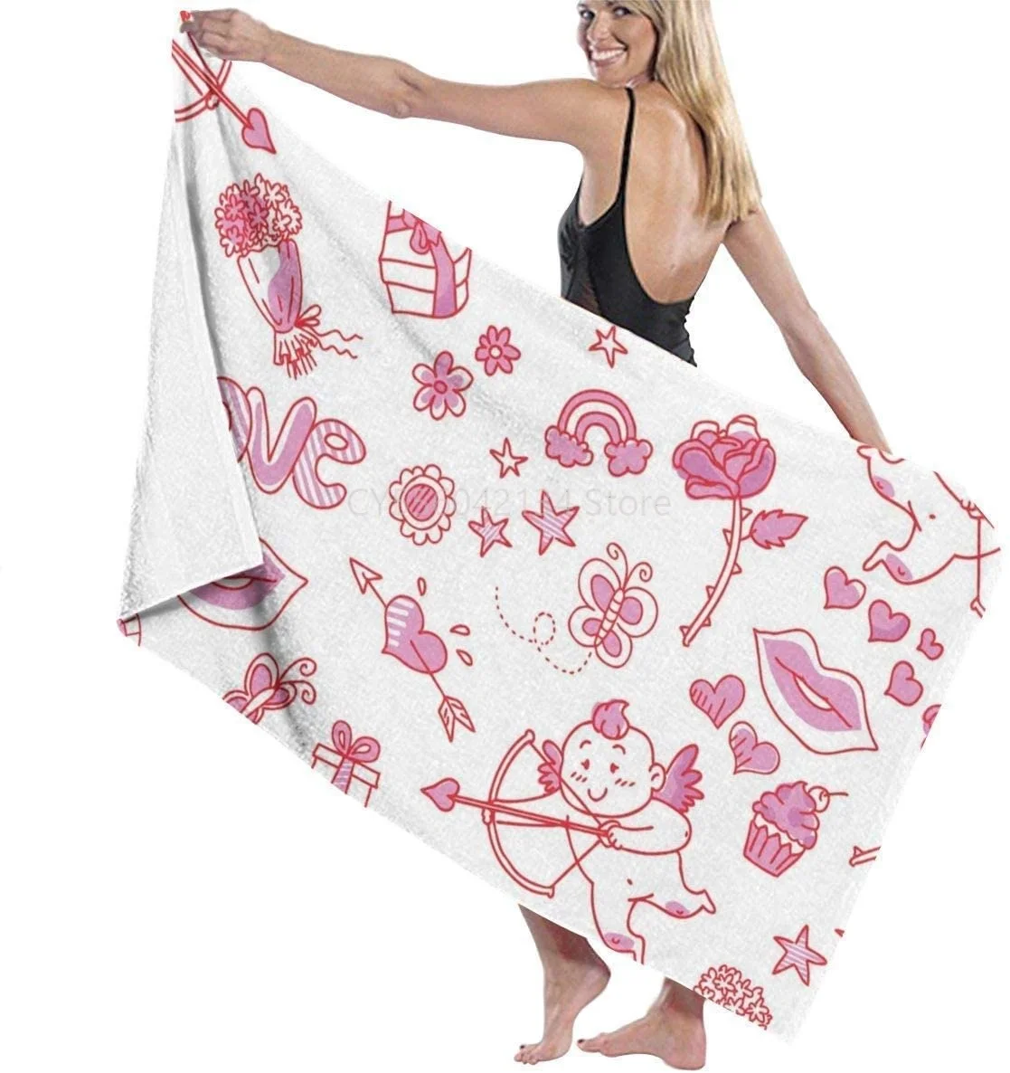 Cupid and Arrow Bath Towels Super Soft Pool Towel Highly Absorbent Extra Large Premium Bath Sheet for Sports Beach Yoga Spa
Cupid and Arrow Bath Towels Super Soft Pool Towel Highly Absorbent Extra Large Premium Bath Sheet for Sports Beach Yoga Spa