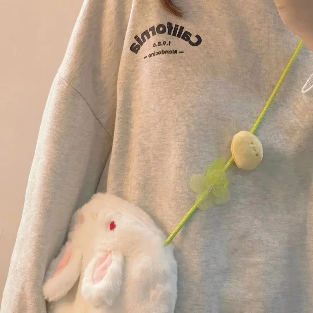 Cute Plush Rabbit Bag Leisure Japanese Women's Bag Kawaii Shoulder Bags Mobile Phone Bag Storage Bag Crossbody Bag Satchels
Cute Plush Rabbit Bag Leisure Japanese Women's Bag Kawaii Shoulder Bags Mobile Phone Bag Storage Bag Crossbody Bag Satchels