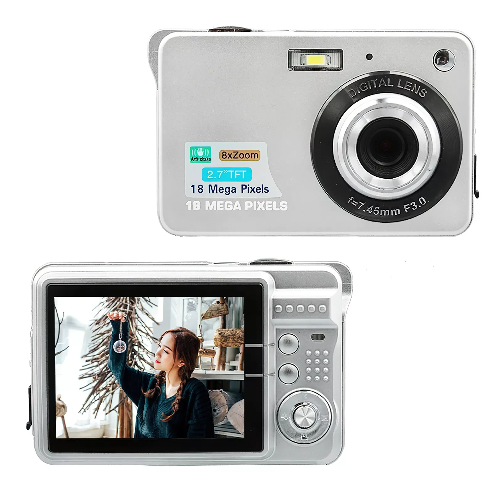 NEW 720P/1080P Digital Video Camcorder 8X Optical Zoom Anti-shake 2.7" Screen Smile Capture Built-in Battery Teens
NEW 720P/1080P Digital Video Camcorder 8X Optical Zoom Anti-shake 2.7" Screen Smile Capture Built-in Battery Teens