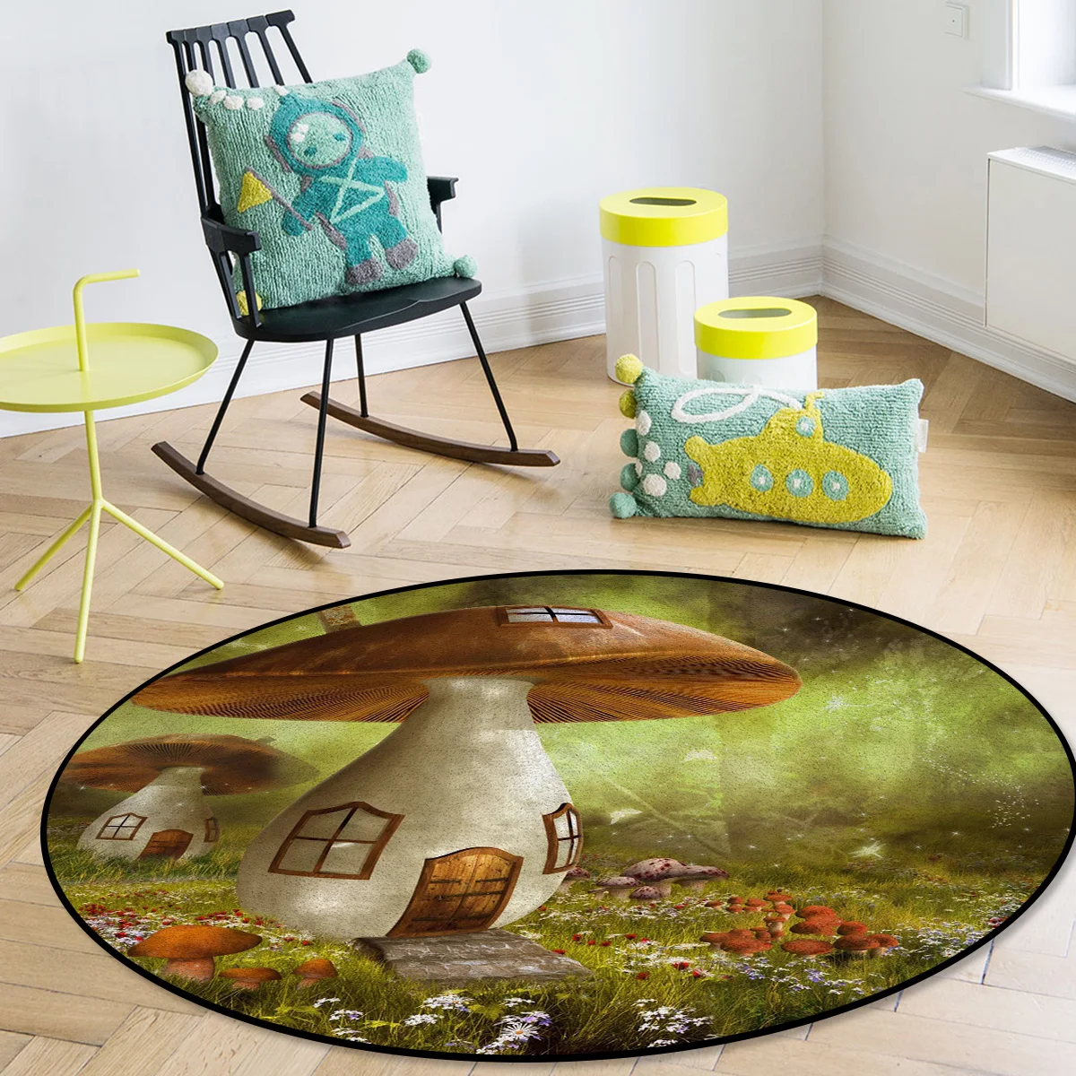 Mushroom Meadow Forest Round Carpets for Entrance Home Modern Decoration Carpet for Bedroom Rug In The Living Room Bath Mat
Mushroom Meadow Forest Round Carpets for Entrance Home Modern Decoration Carpet for Bedroom Rug In The Living Room Bath Mat