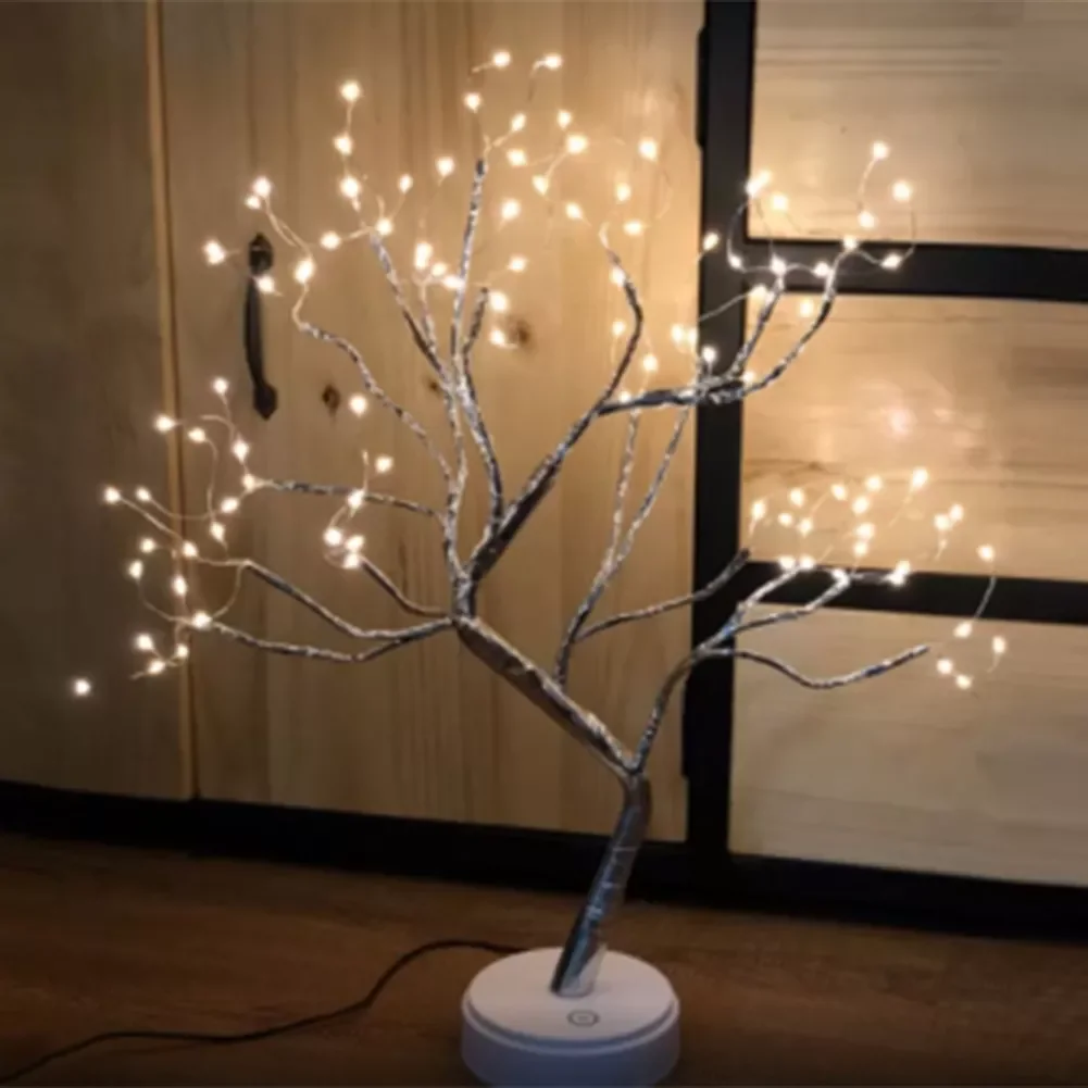 Romantic 36/60/108 LED Touch Night Light USB/Battery Powered Mini Christmas Tree Copper Wire Garland Fairy Table Lamp Gift 
Romantic 36/60/108 LED Touch Night Light USB/Battery Powered Mini Christmas Tree Copper Wire Garland Fairy Table Lamp Gift