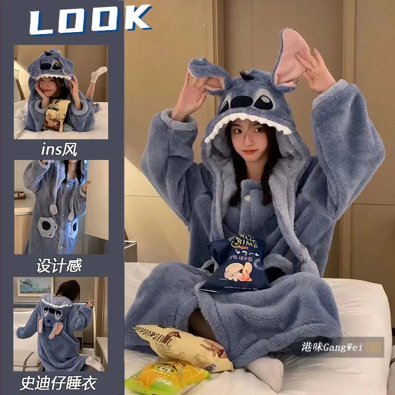 Kawaii Disney Robes Cartoon Winter Warm Flannel Women's Pajamas Couple Anime Cute Casual Homewear Blue
Kawaii Disney Robes Cartoon Winter Warm Flannel Women's Pajamas Couple Anime Cute Casual Homewear Blue