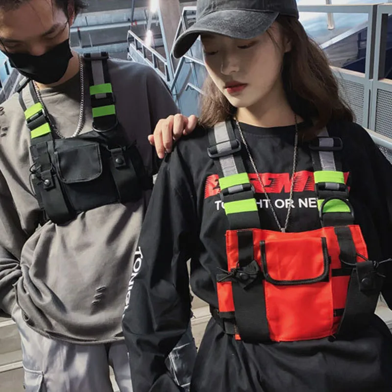Functional Tactical Chest Rig Bag Unisex Fashion Bullet Hip Hop Vest Streetwear Bags New Waist Pack Women Black Chest Bag NB0753
Functional Tactical Chest Rig Bag Unisex Fashion Bullet Hip Hop Vest Streetwear Bags New Waist Pack Women Black Chest Bag NB0753
