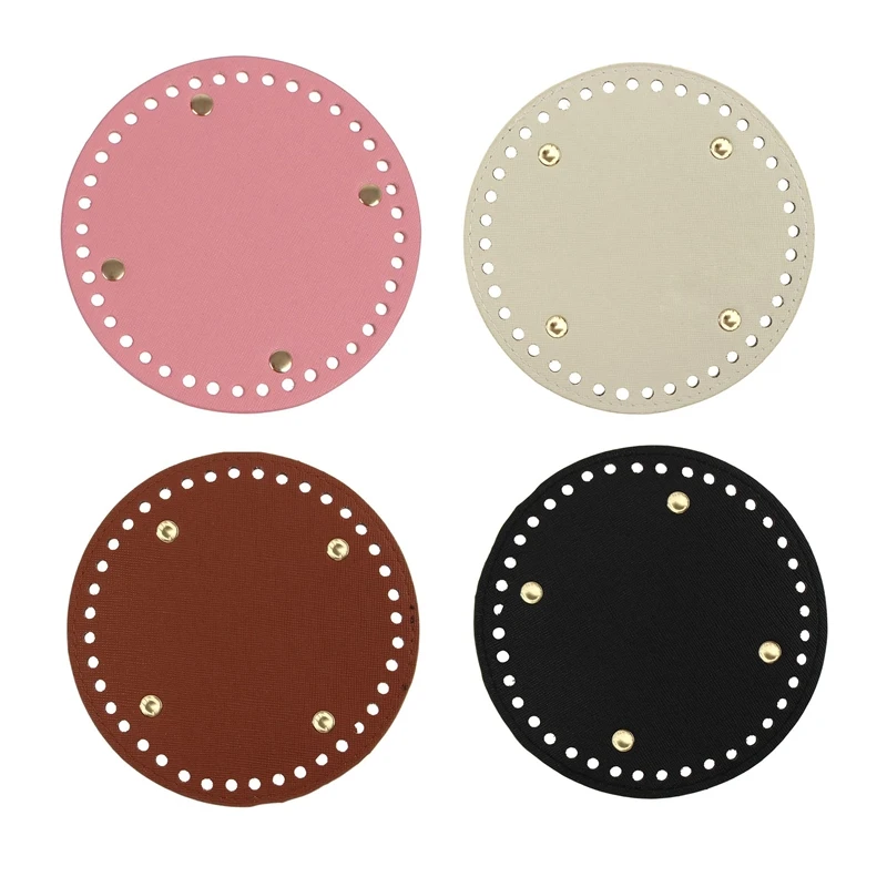4Pcs PU Leather Knitting Crochet Round Bags Nail Bottom Shaper Pad Insert Cushion Base For DIY Shoulder Bag Accessories
4Pcs PU Leather Knitting Crochet Round Bags Nail Bottom Shaper Pad Insert Cushion Base For DIY Shoulder Bag Accessories