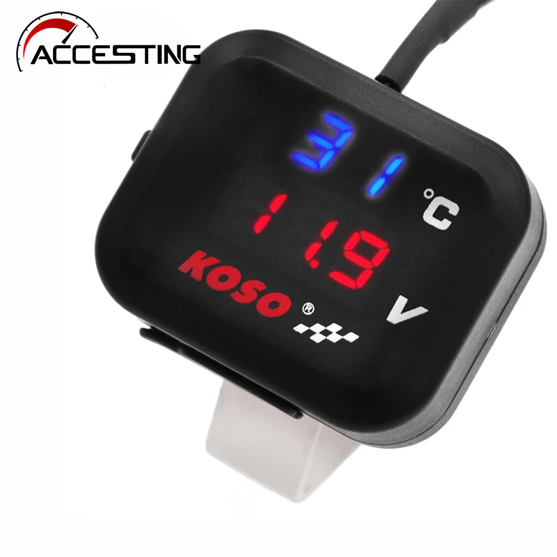 50pcs Air Thermometer Koso Gauge LED Voltmeter Voltage For Motorcycle 2 In 1 Function Voltmeter Display Indicator With USB
50pcs Air Thermometer Koso Gauge LED Voltmeter Voltage For Motorcycle 2 In 1 Function Voltmeter Display Indicator With USB