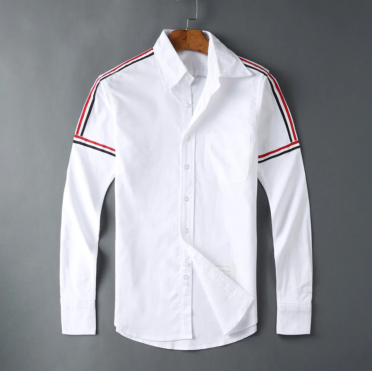 TB Shirts Men New Turn Down Collar Oxford Shirts Men Slim Long Sleeve Casual Shirt Shoulder Ribbon Solid Men's Clothing
TB Shirts Men New Turn Down Collar Oxford Shirts Men Slim Long Sleeve Casual Shirt Shoulder Ribbon Solid Men's Clothing