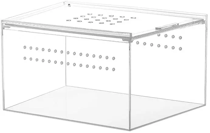 Magnetic Acrylic Large Enclosure Reptile Breeding Box Terrarium CageTarantulas Amphibians Caterpillars Snail Clear Feeding Box 
Magnetic Acrylic Large Enclosure Reptile Breeding Box Terrarium CageTarantulas Amphibians Caterpillars Snail Clear Feeding Box