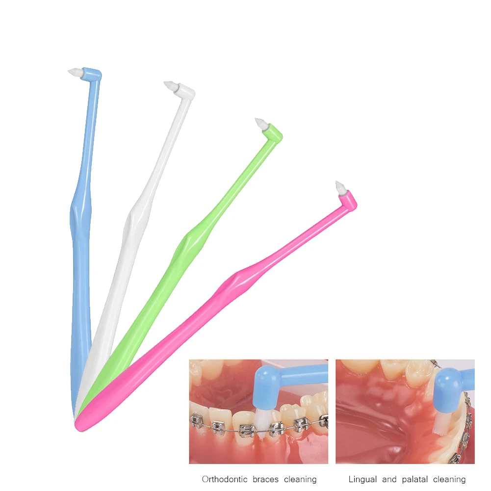 10Pcs Orthodontic Bracket Toothbrush Dental Brace Gap Interdental Brush Soft Bristle Oral Care Denture False Teeth Cleaning Tool
10Pcs Orthodontic Bracket Toothbrush Dental Brace Gap Interdental Brush Soft Bristle Oral Care Denture False Teeth Cleaning Tool