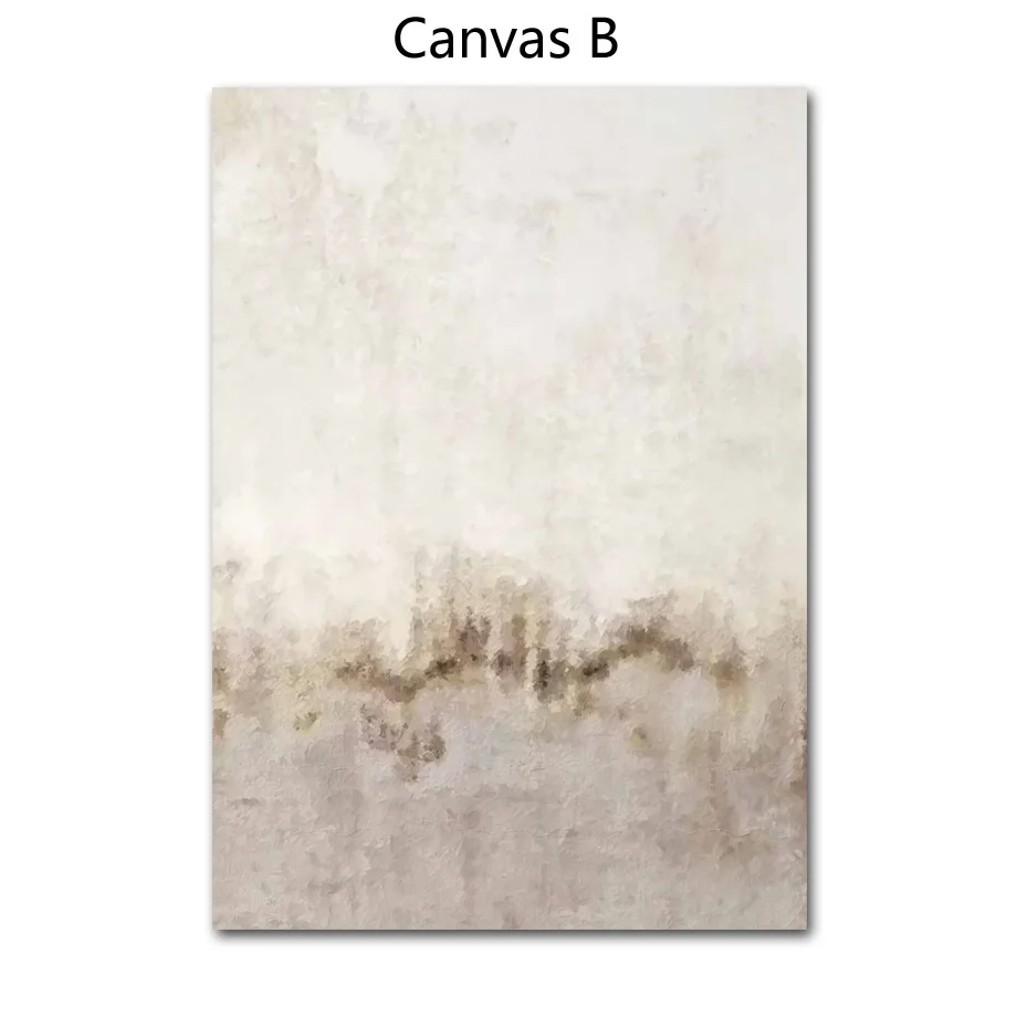 Абстрактная картина на холсте Gotinkart бежевого и серого цветов 
Абстрактная картина на холсте Gotinkart бежевого и серого цветов