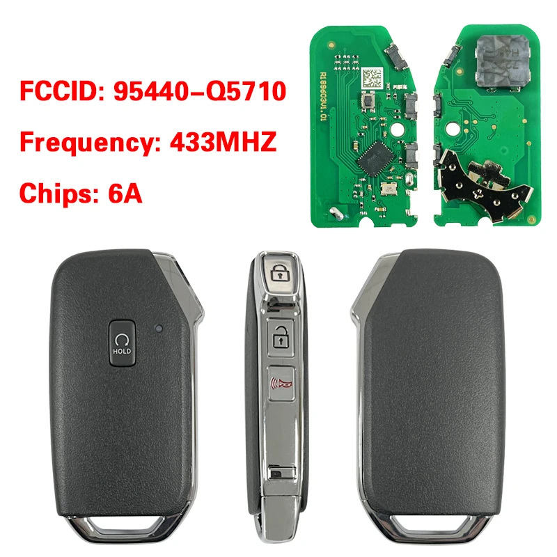 PN 95440-Q5410 Q5000 Q5010 Q5200 Q5400 Q5510 Q5700 Q5710 Q7000 Q5900 Q6000 Для KIA Seltos Smart Car Key Remote 433 МГц 6A Chip
PN 95440-Q5410 Q5000 Q5010 Q5200 Q5400 Q5510 Q5700 Q5710 Q7000 Q5900 Q6000 Для KIA Seltos Smart Car Key Remote 433 МГц 6A Chip