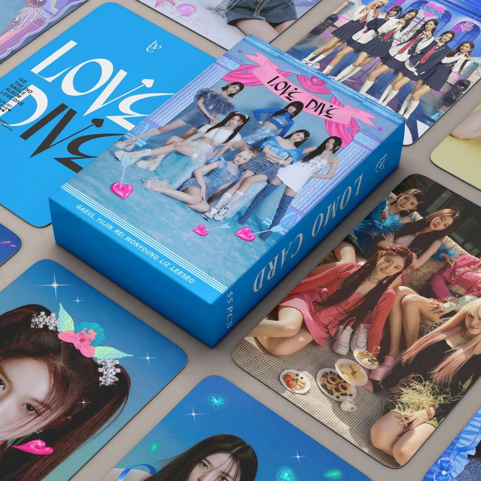 55pcs/set Kpop IVE Lomo Cards Love Dive Photo Album Cards K-pop IVE Photocards
55pcs/set Kpop IVE Lomo Cards Love Dive Photo Album Cards K-pop IVE Photocards