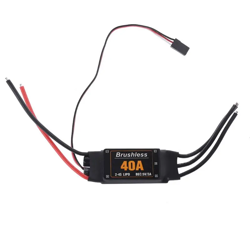 Brushless Electronic Speed Controller RC Dustproof ESC 40A T Plug BEC 5V/3A for Helicopter Drone Brand New Accessory
Brushless Electronic Speed Controller RC Dustproof ESC 40A T Plug BEC 5V/3A for Helicopter Drone Brand New Accessory