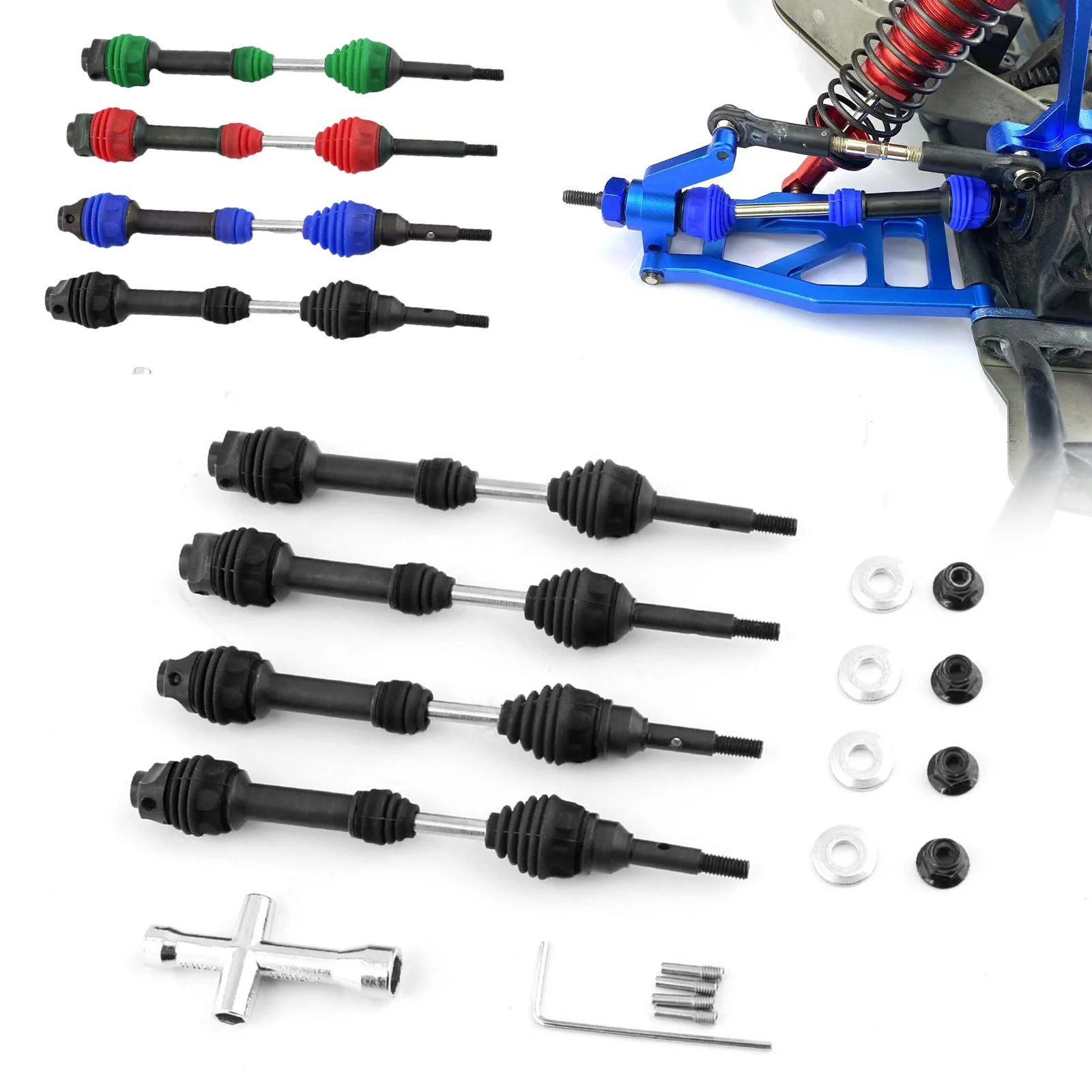 Front Rear Drive Shafts For TRAXXAS Hoss/Rustler/Slash/Stampede 4X4 2wd 1/10 RC crawler rc truck upgrade parts for RC car models 
Front Rear Drive Shafts For TRAXXAS Hoss/Rustler/Slash/Stampede 4X4 2wd 1/10 RC crawler rc truck upgrade parts for RC car models