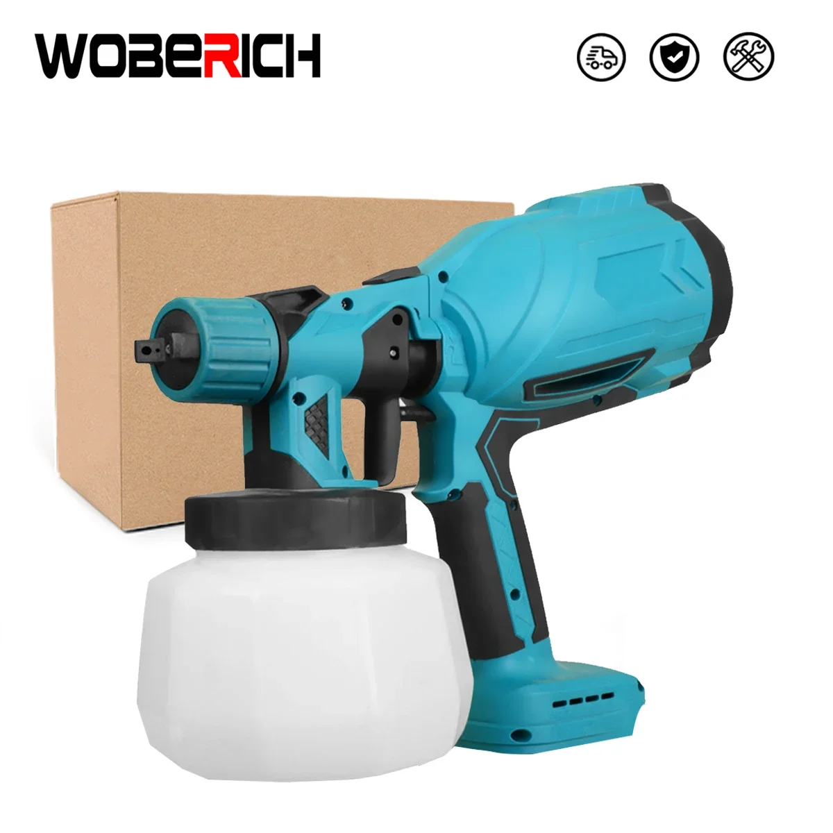 1000ML Cordless Paint Sprayer Electric Spray Gun Flow Easy-Control Spraying Auto Steel Coating Airbrush For Makita Battery 18V
1000ML Cordless Paint Sprayer Electric Spray Gun Flow Easy-Control Spraying Auto Steel Coating Airbrush For Makita Battery 18V