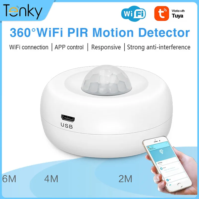 

Real-time Remote Monitoring Wifi Human Detector Home Automation No Hub Required Smart Home Movement Sensor Pir Motion Sensor