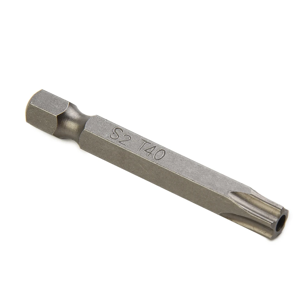 7pcs Torx Screwdriver Bits T10/T15/T20/T25/T27/T30/T40 1/4 Inch Hex Shank Magnetic Drill Bits 50mm Length Five Star With Hole
7pcs Torx Screwdriver Bits T10/T15/T20/T25/T27/T30/T40 1/4 Inch Hex Shank Magnetic Drill Bits 50mm Length Five Star With Hole
