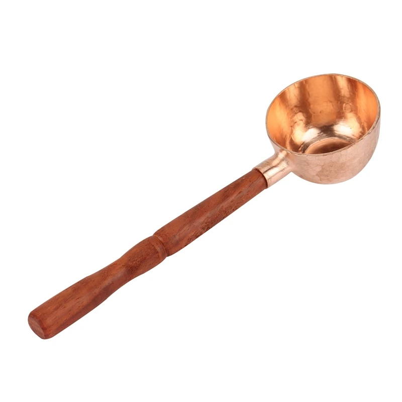 Kitchen Products Copper Coffee Scoop Coffee Bean Spoon with Wooden Handle Coffee Measuring Bean Spoon
Kitchen Products Copper Coffee Scoop Coffee Bean Spoon with Wooden Handle Coffee Measuring Bean Spoon