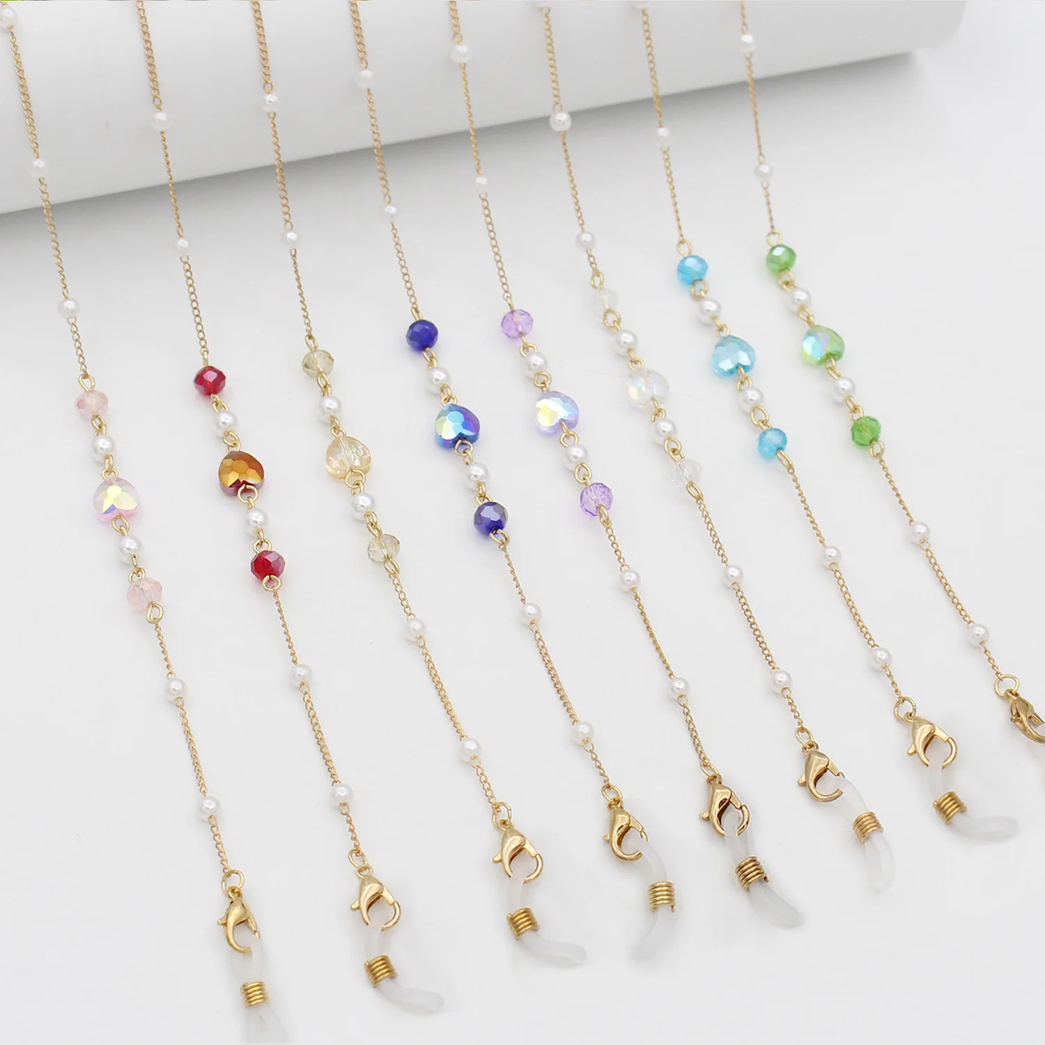 2022 Summer Crystal Glasses Mask Chain Fashion Peach Heart Necklace Accessories Earphone Anti-lost Sunglasses Chains
2022 Summer Crystal Glasses Mask Chain Fashion Peach Heart Necklace Accessories Earphone Anti-lost Sunglasses Chains