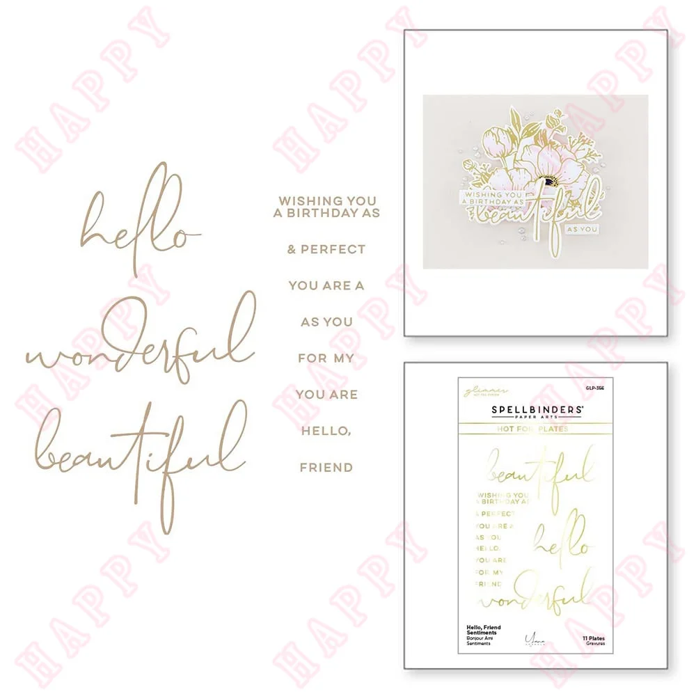 Metal Cutting Hot Foil Hello Friend Sentiments DIY Scrapbooking Envelope Greeting Card Decorative Embossing Handcraft Paper Mold
Metal Cutting Hot Foil Hello Friend Sentiments DIY Scrapbooking Envelope Greeting Card Decorative Embossing Handcraft Paper Mold