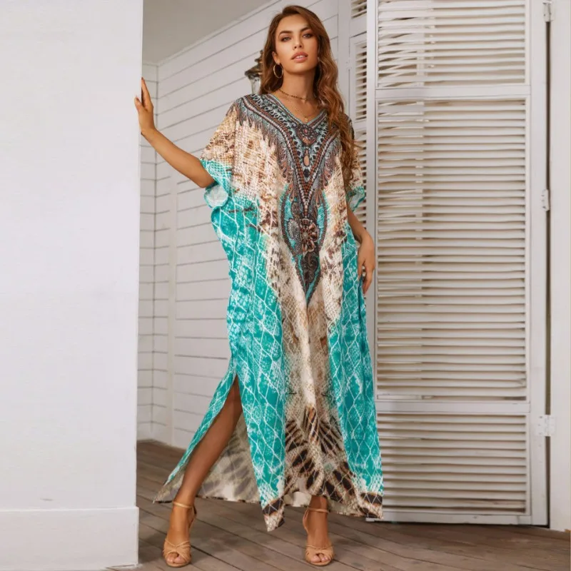 Women's ethnic style beach smock sexy vacation anti prosperity shirt robe style bikini outerwear
Women's ethnic style beach smock sexy vacation anti prosperity shirt robe style bikini outerwear