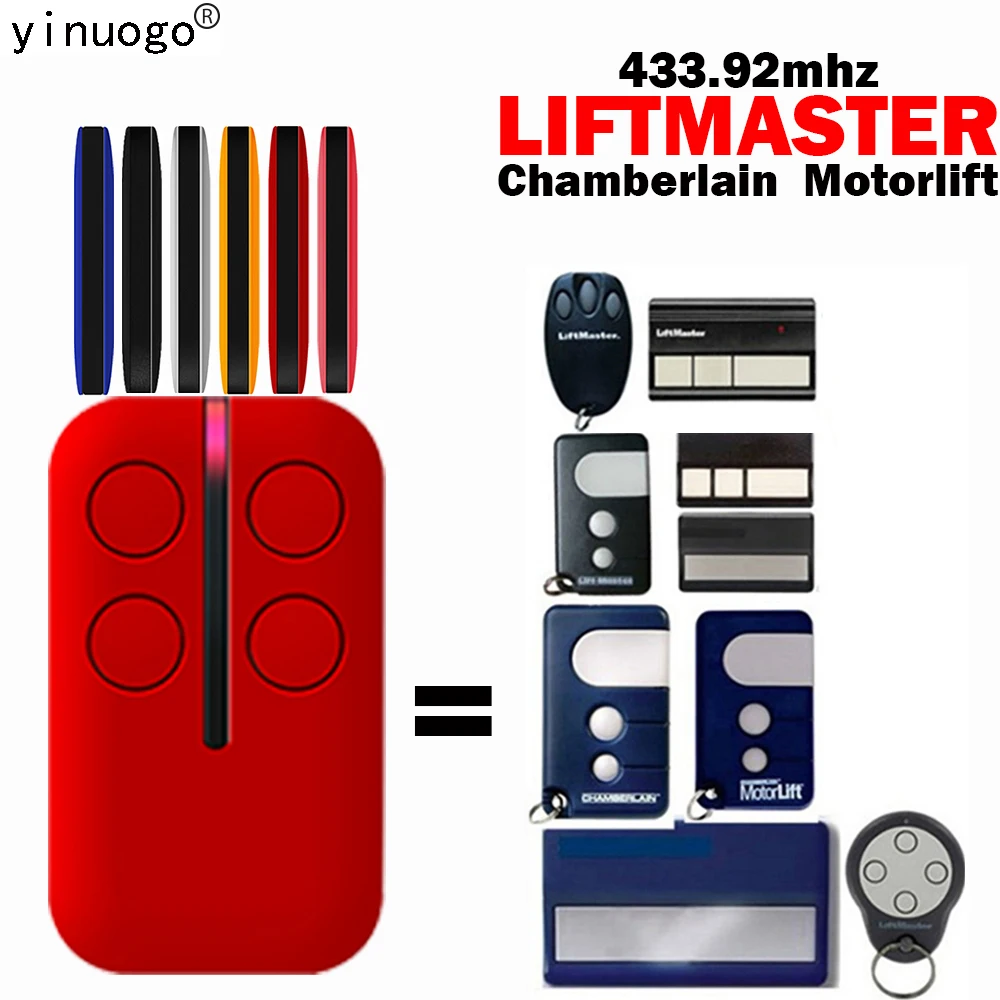 LIFTMASTER Chamberlain Motorlift 84330E 94334CE 94333E 94334E 94335E 9747E Garage Remote Control 433.92mhz Garage Door Command
LIFTMASTER Chamberlain Motorlift 84330E 94334CE 94333E 94334E 94335E 9747E Garage Remote Control 433.92mhz Garage Door Command