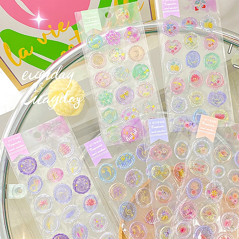 18 Pcs/sheet Creative Transparent Seals Stamp Sticker Vintage Envelope Seal DIY Scrapbooking Journal Planner Stickers Stationery
18 Pcs/sheet Creative Transparent Seals Stamp Sticker Vintage Envelope Seal DIY Scrapbooking Journal Planner Stickers Stationery