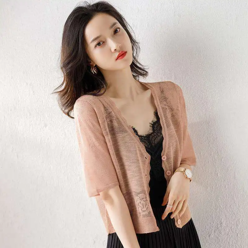 Women Jacket Half Sleeve Pink Hollow Jacket Women Fashion Women's Jackets 2023 Women Coats And Jackets Women Clothing A201
Women Jacket Half Sleeve Pink Hollow Jacket Women Fashion Women's Jackets 2023 Women Coats And Jackets Women Clothing A201