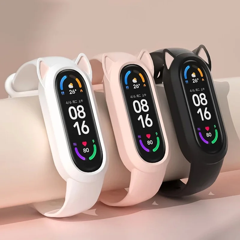 For Xiaomi Mi Band 7 6 5 4 3 3D Cat Silicone Strap Mi Band 7 6 5 Protective Case Wristband Miband7 Miband6 Bracelet Belt Loop
For Xiaomi Mi Band 7 6 5 4 3 3D Cat Silicone Strap Mi Band 7 6 5 Protective Case Wristband Miband7 Miband6 Bracelet Belt Loop